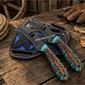 Lineman Knife Set – D2 Powder Coated Steel Pinecone Handles