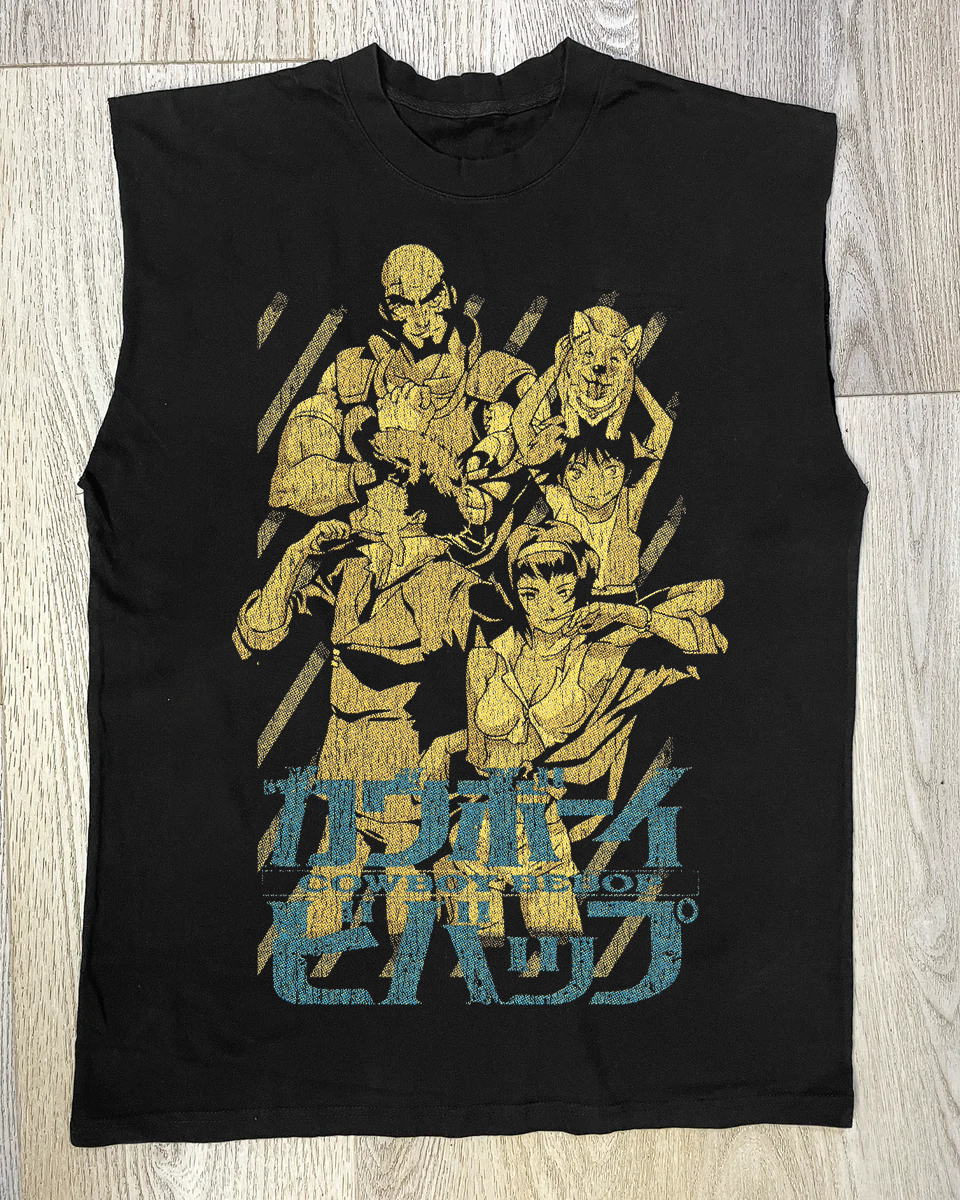 01 Cowboy Bebop Black Cut-Off T-Shirt