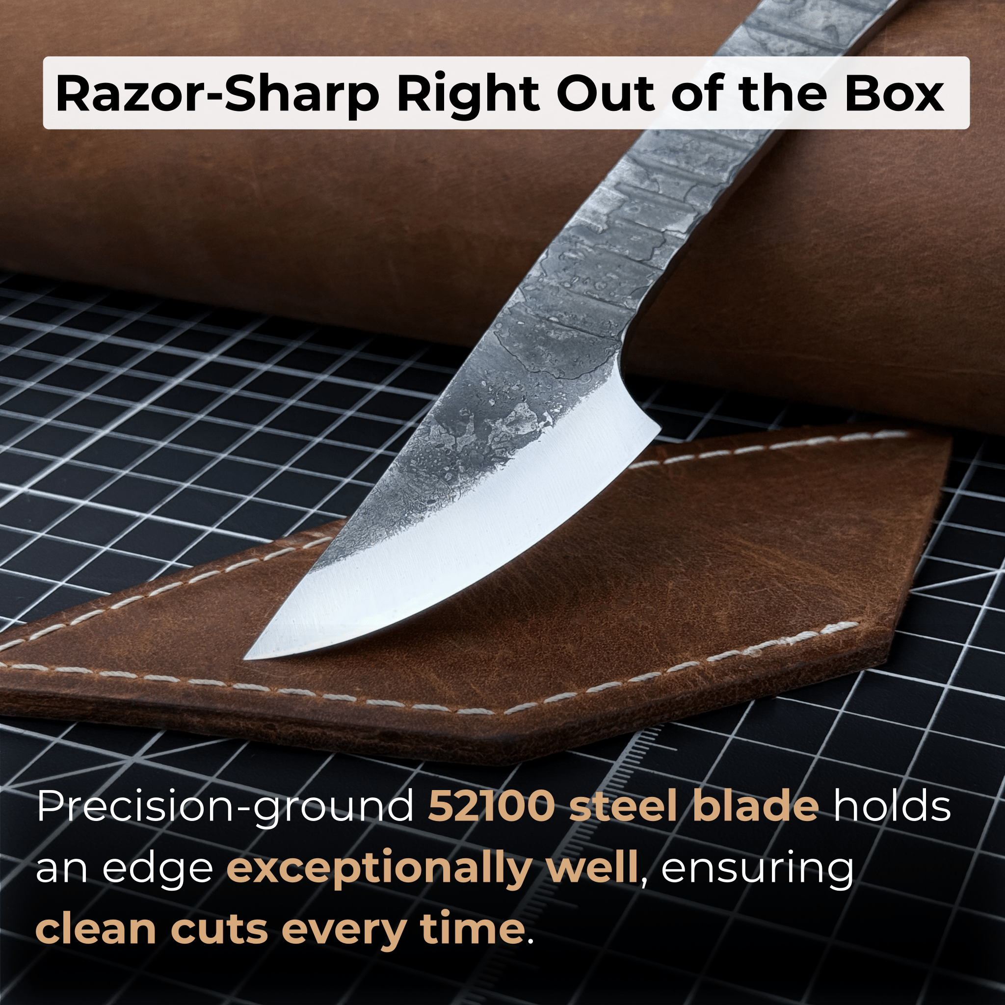 Marking Knife Kiridashi with Rounded Blade, 5,5 cm (2.17 inches)