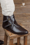 Medieval Half Boots Adelhelm Dark Brown