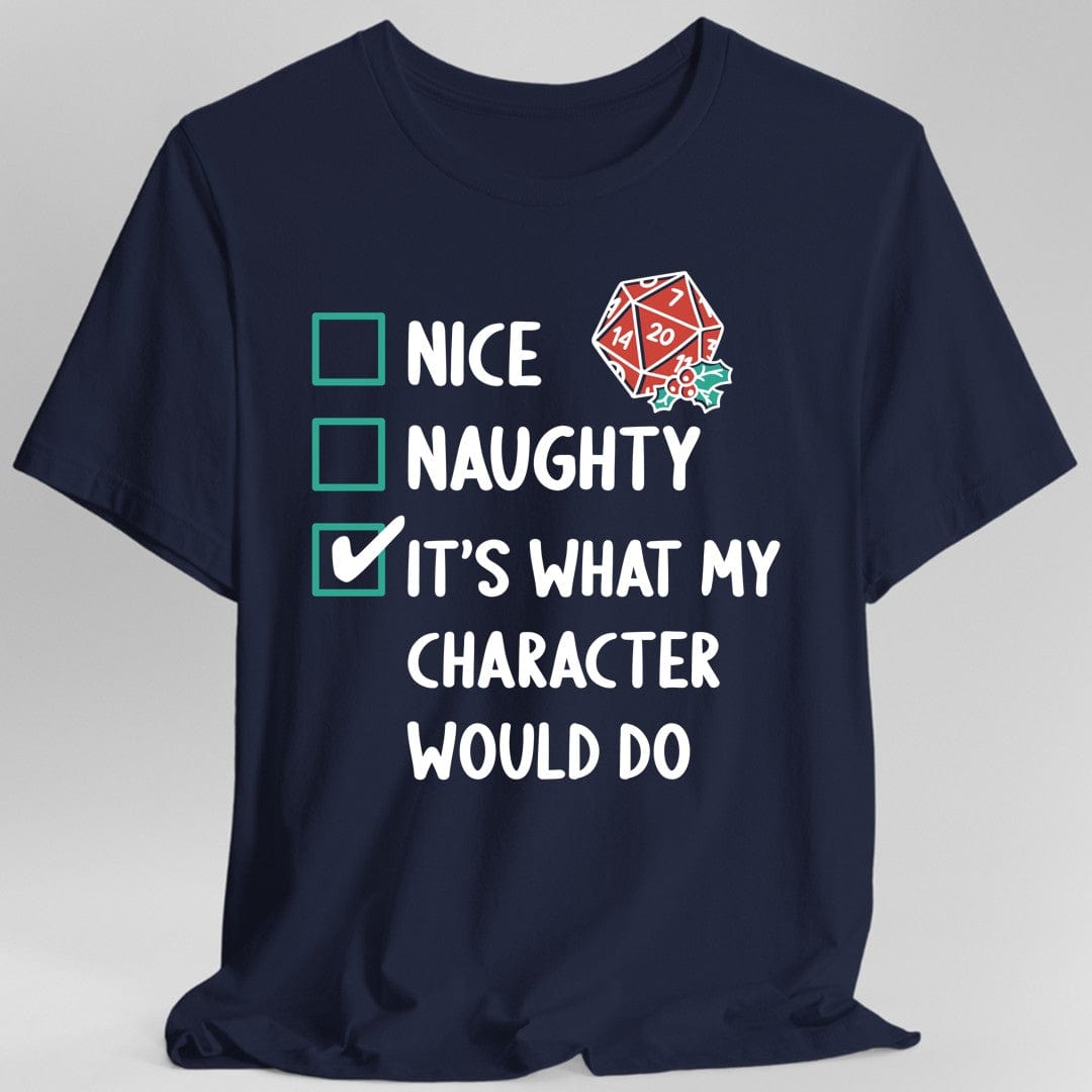 Naughty & Nice Christmas D&D T-Shirt
