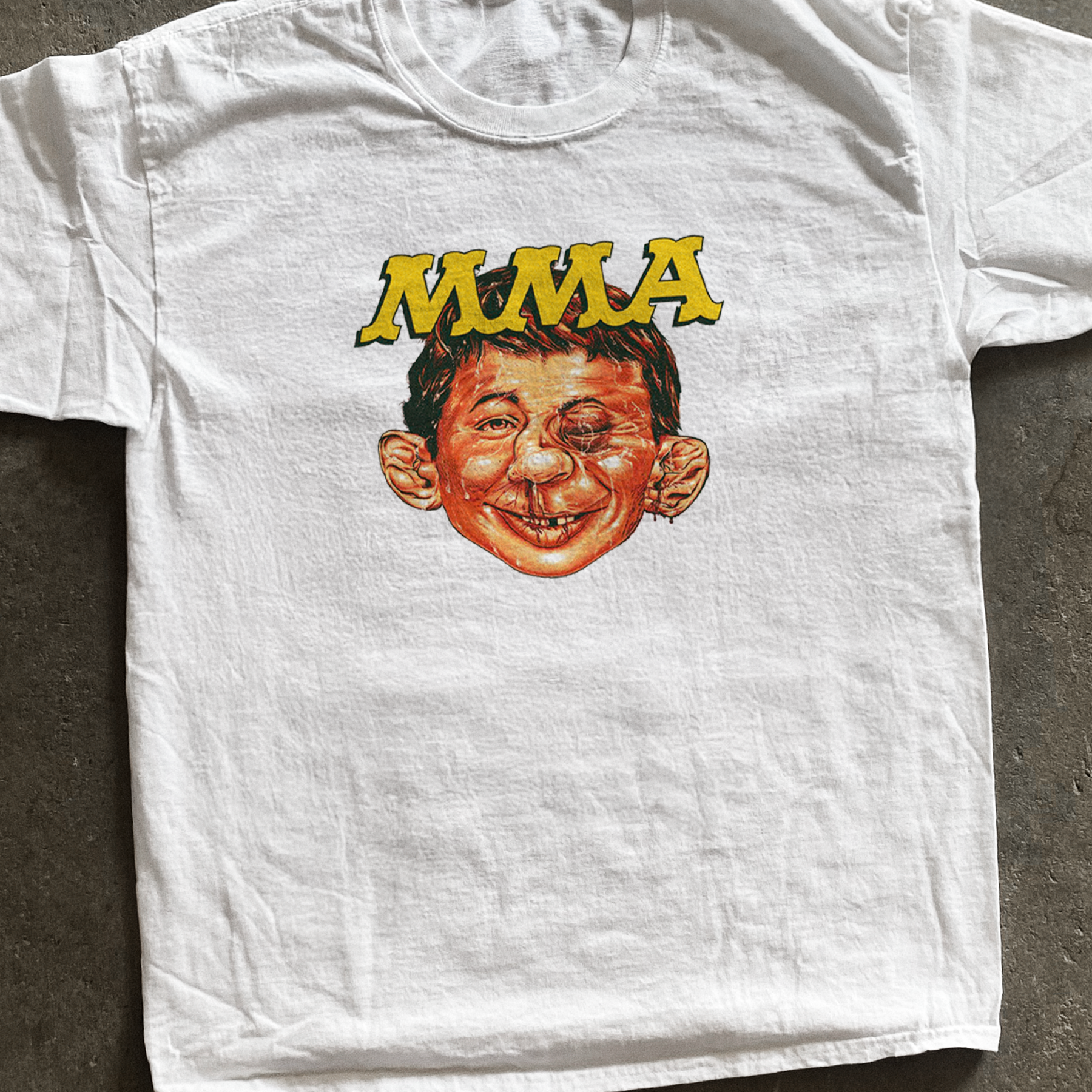 Mad 'Mma' Magazine Vintage White T-Shirt