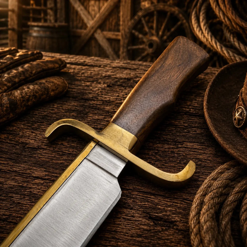 Notorious Musso Bowie Knife – D2 Steel Rose Wood Handle