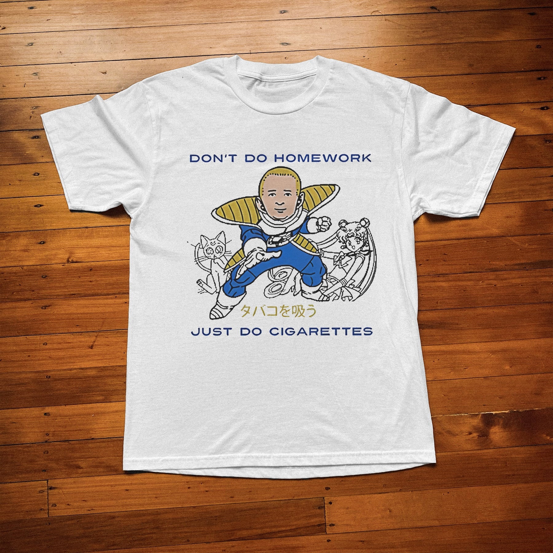 King of the Hill - Bobby DBZ Parody White Tee