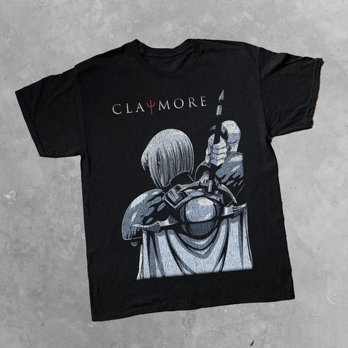 Black Claymore T-shirt by Parallel featuring a bold graphic design on the front.