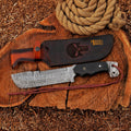 Bowie Knife 13” Damascus Steel | Malika Knives