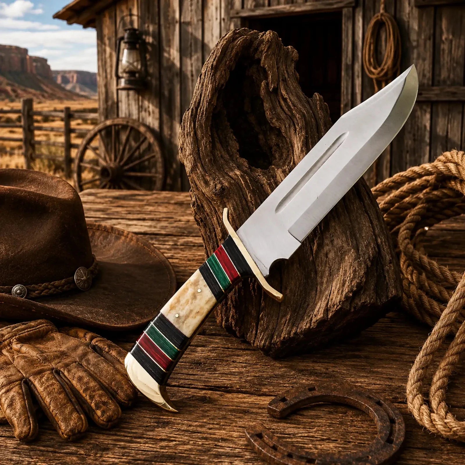 Rambo Style Knife – Full Tang D2 Steel Bowie Blade