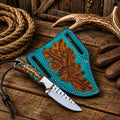 Cowboy Field Knife | Rasp Steel with Pine Cone Handle
