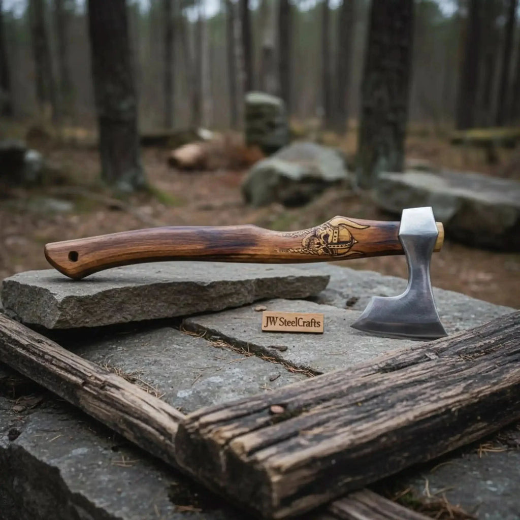 Skeggox Bearded Hatchet with Engraved Dragon Handle