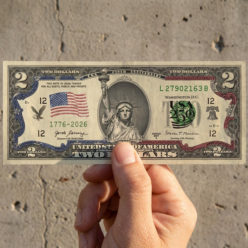 250th Anniversary $2 Bill – Statue of Liberty | Genuine Legal Tender