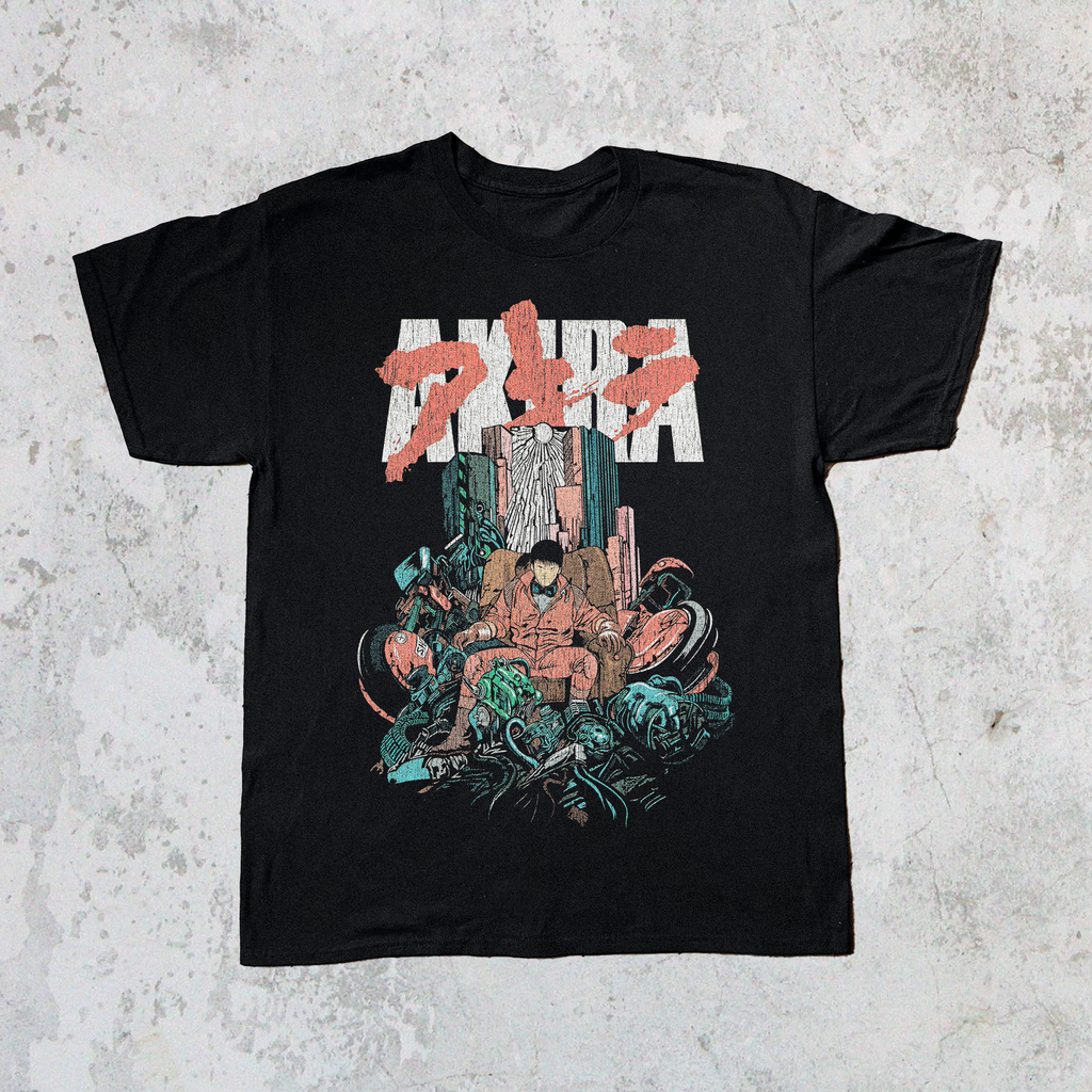 90'S Akira Vintage Black T-Shirt