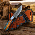 Buckaroo Knife | Rasp Steel with Pine Cone Handle