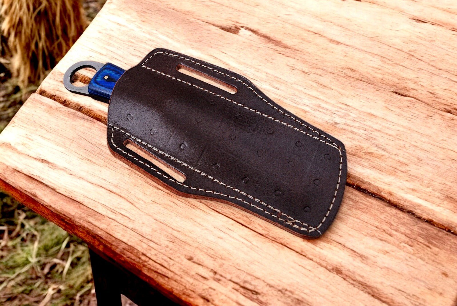 Custom Handmade Bull Cutter Knife – 8.5" File Steel Blade