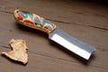 Damascus Knife Store cowboy bull cutter knife with an 8-inch resin handle and sharp blade, ideal for outdoor or ranch use.
