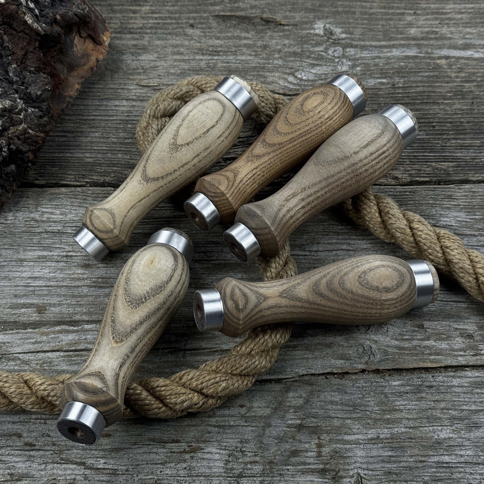 Set of 5 Ash Wood Replacement Handles