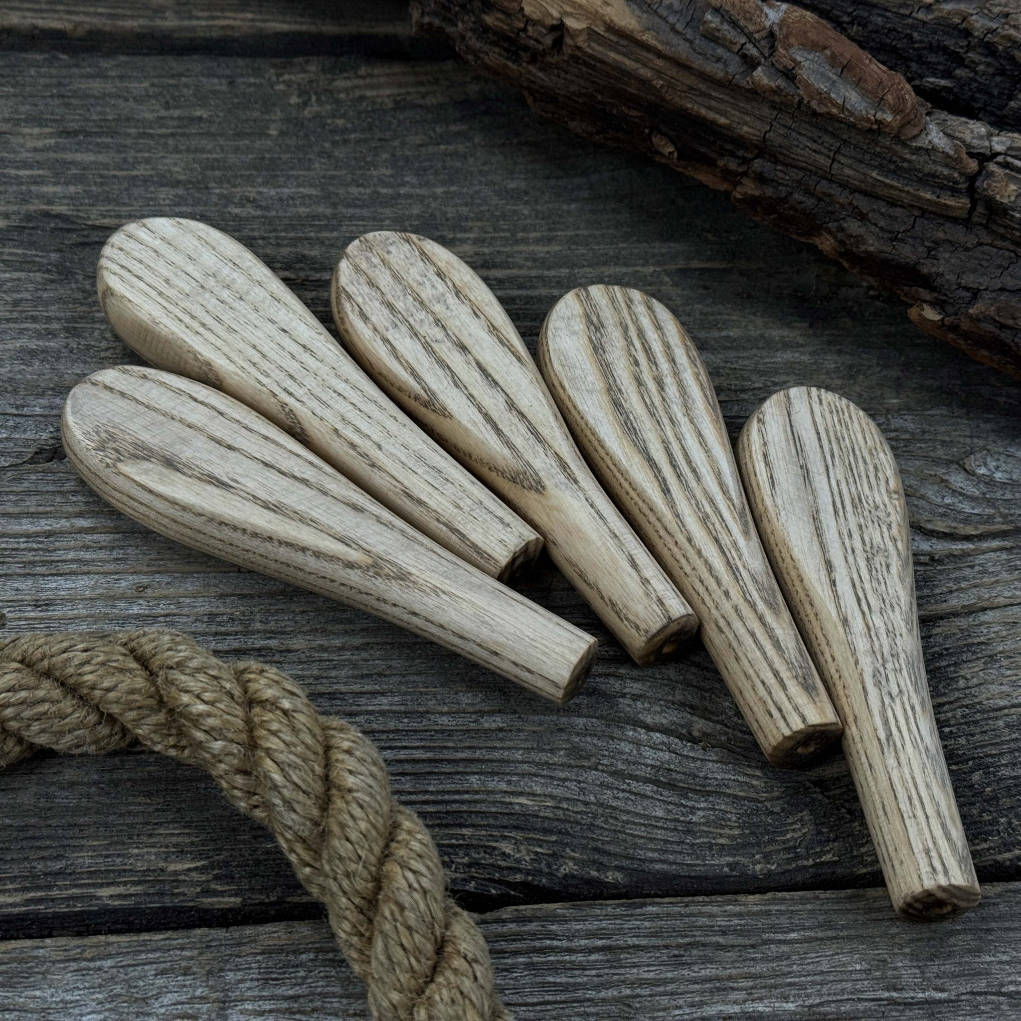 Set of 5 Universal Ash Wood Handles