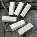 Set of 6 Large Linden Wood Carving Blanks