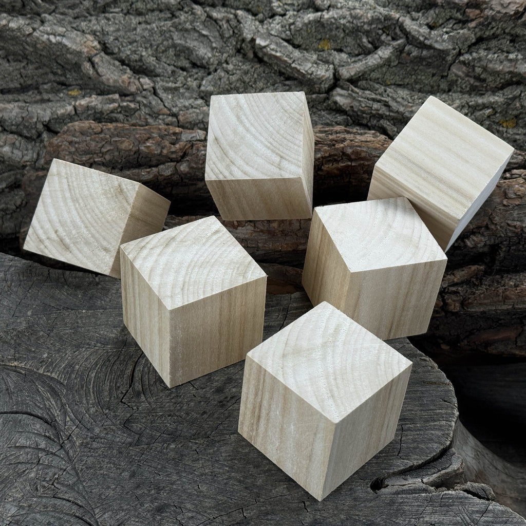 Set of 6 Linden Wood Carving Blanks