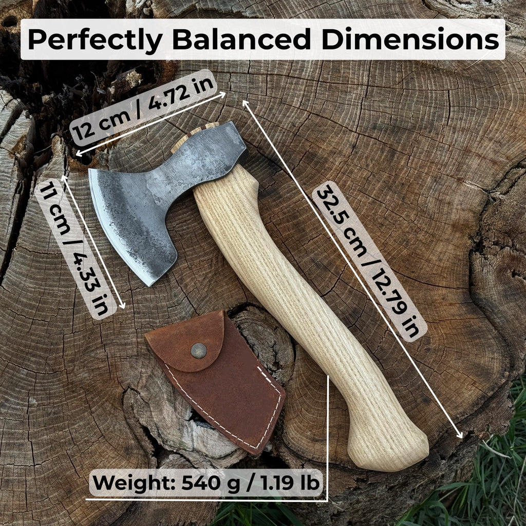 Small Carving Axe, 0.54 kg (1.19 lbs)