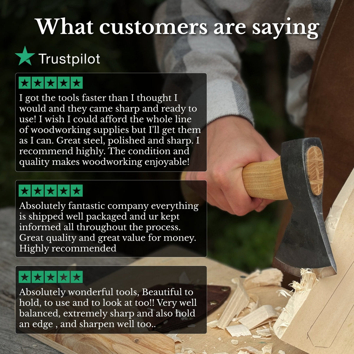 Customer reviews for Sharky Forged Steel Tools woodworking axes - Relic & Reel