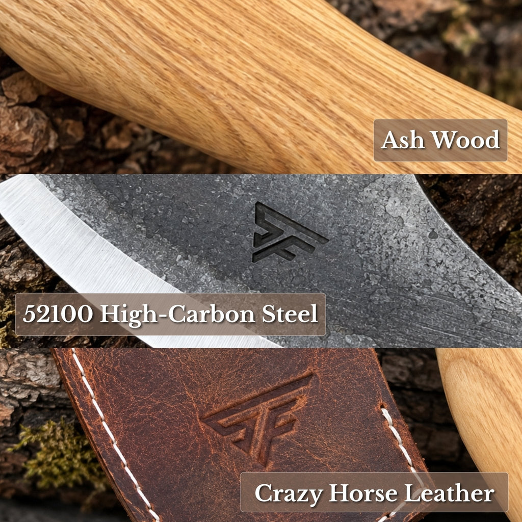 Small Carving Axe with Belt Loop, 0.47 kg (1 lb)