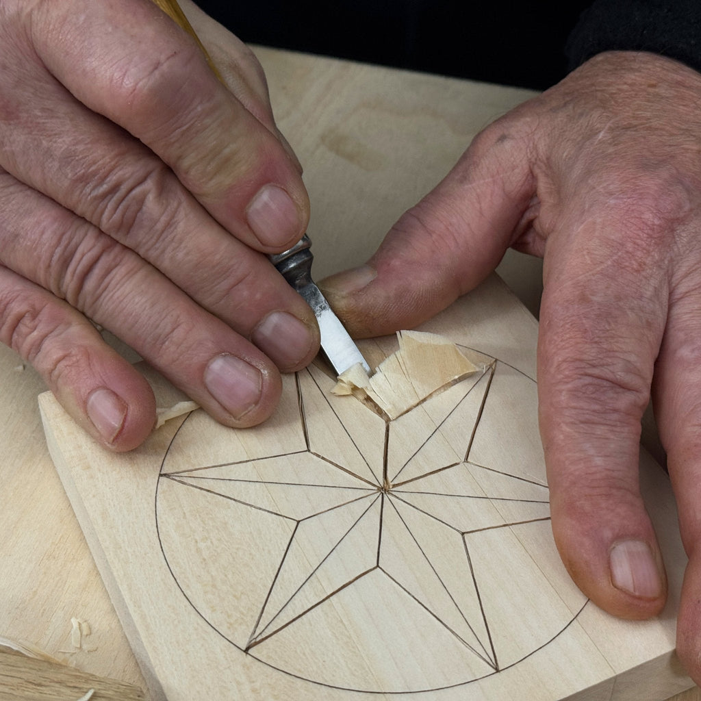 Small Linden Wood Carving Board with Pre-Drawn Pattern - wood carving board | Relic & Reel