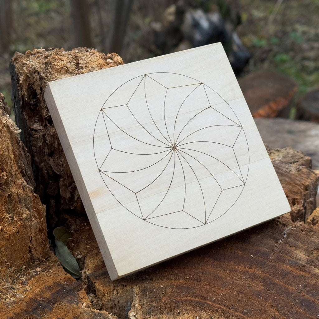 Small Linden Wood Carving Board with Pre-Drawn Pattern - Woodworking Tool | Relic & Reel