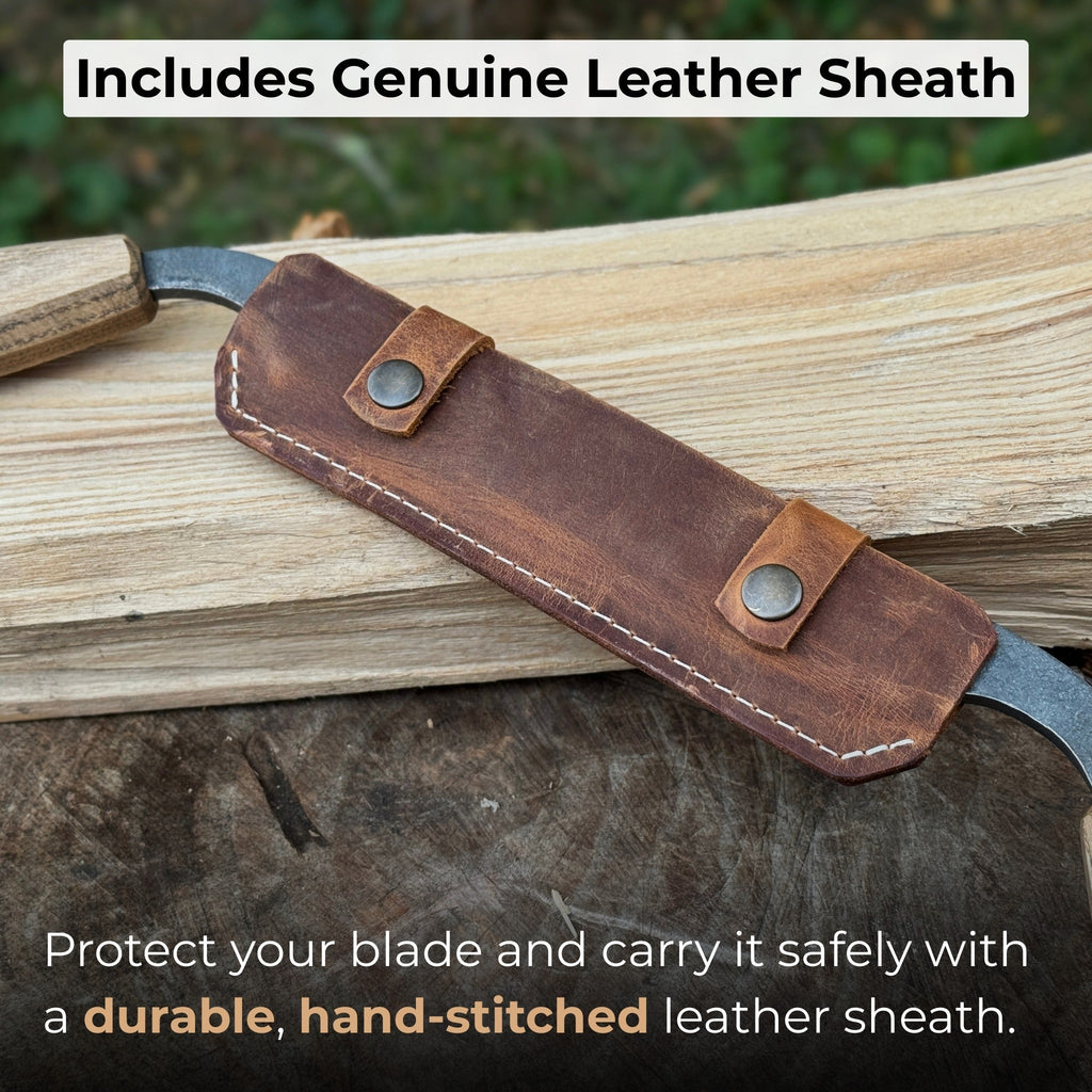 Small Straight Drawknife, 14.5 cm (5.7 inches) Cutting Edge