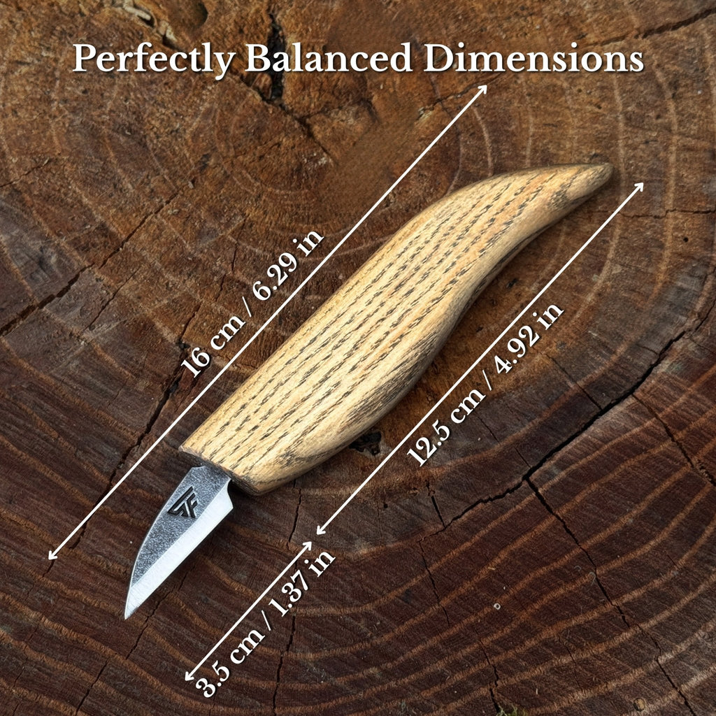 Small Whittling Carving Knife, 3.5 cm (1.38 inches)
