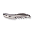 Handcrafted Sommelier Waiter's Corkscrew with Brushed Stainless Steel Handle by Laguiole en Aubrac