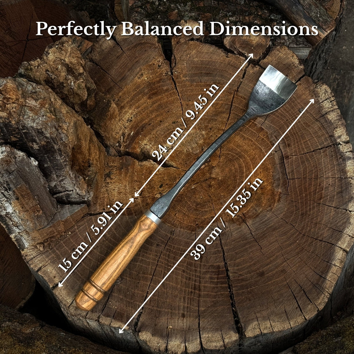 Spoon (Short) Bent Gouge, 50 - 70 mm (2 - 2.8 inches)