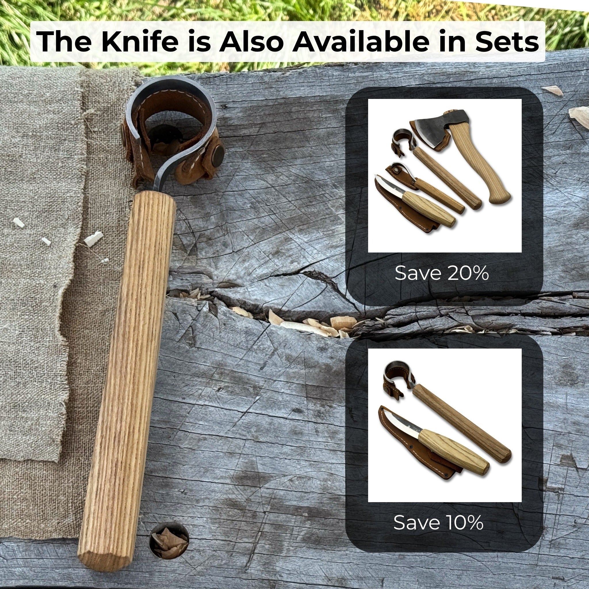 Spoon Carving Hook Knife, ⌀ 4.5 cm (1.77 inches)
