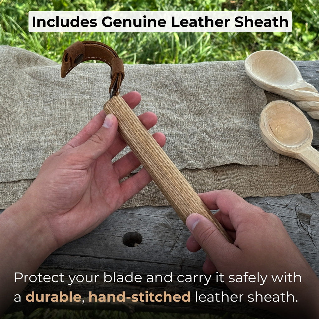 Spoon Carving Hook Knife – Large Radius Curve 5.5 cm (2.17 inches)