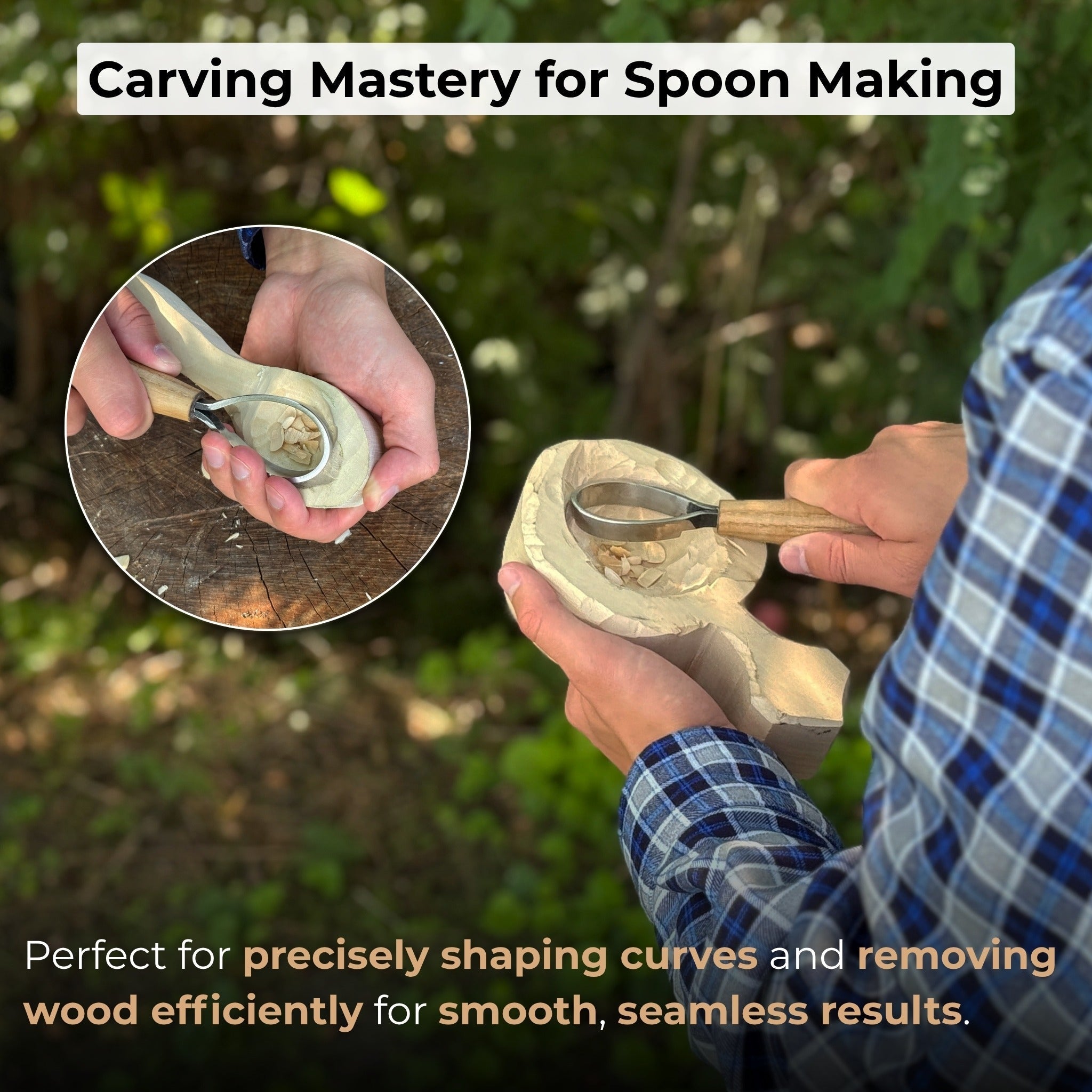 Spoon Carving Scorp Knife, ⌀3.5 cm (1.4 inches)