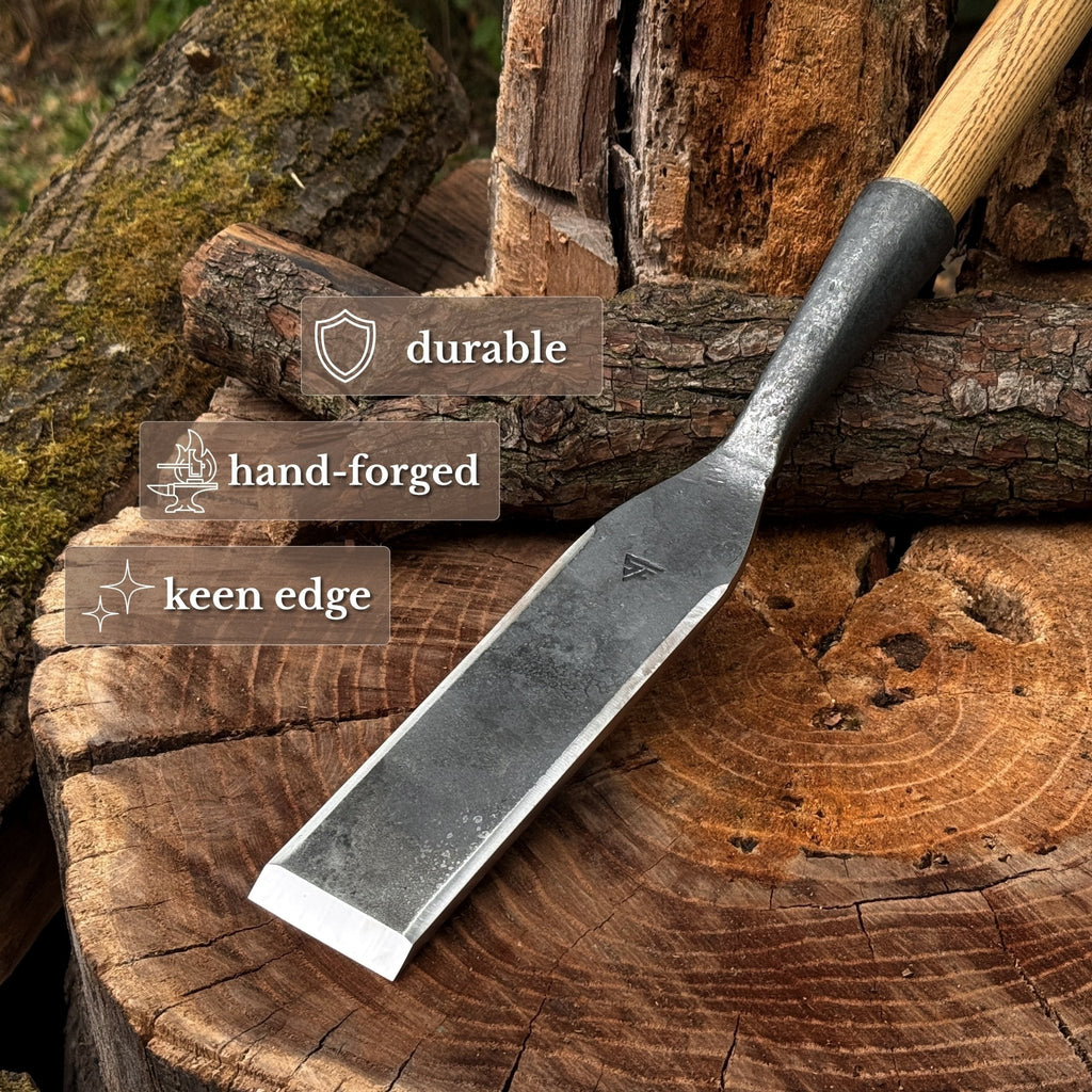 Timber Slick Chisel for Woodworking – 20 to 100 mm (0.8–3.9 Inches)