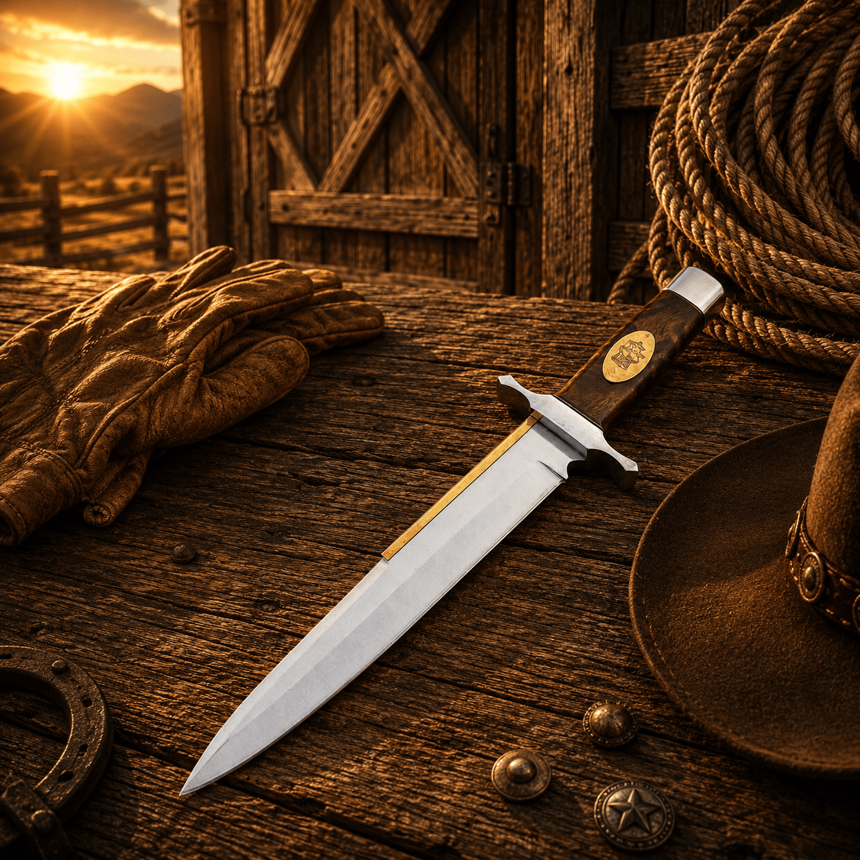 Toothpick Replica Bowie Knife – D2 Steel Gil Hibben Style