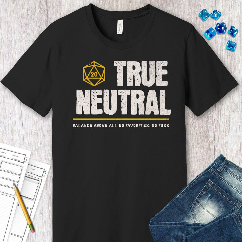 True Neutral Shirt - D&D Alignment T-shirt