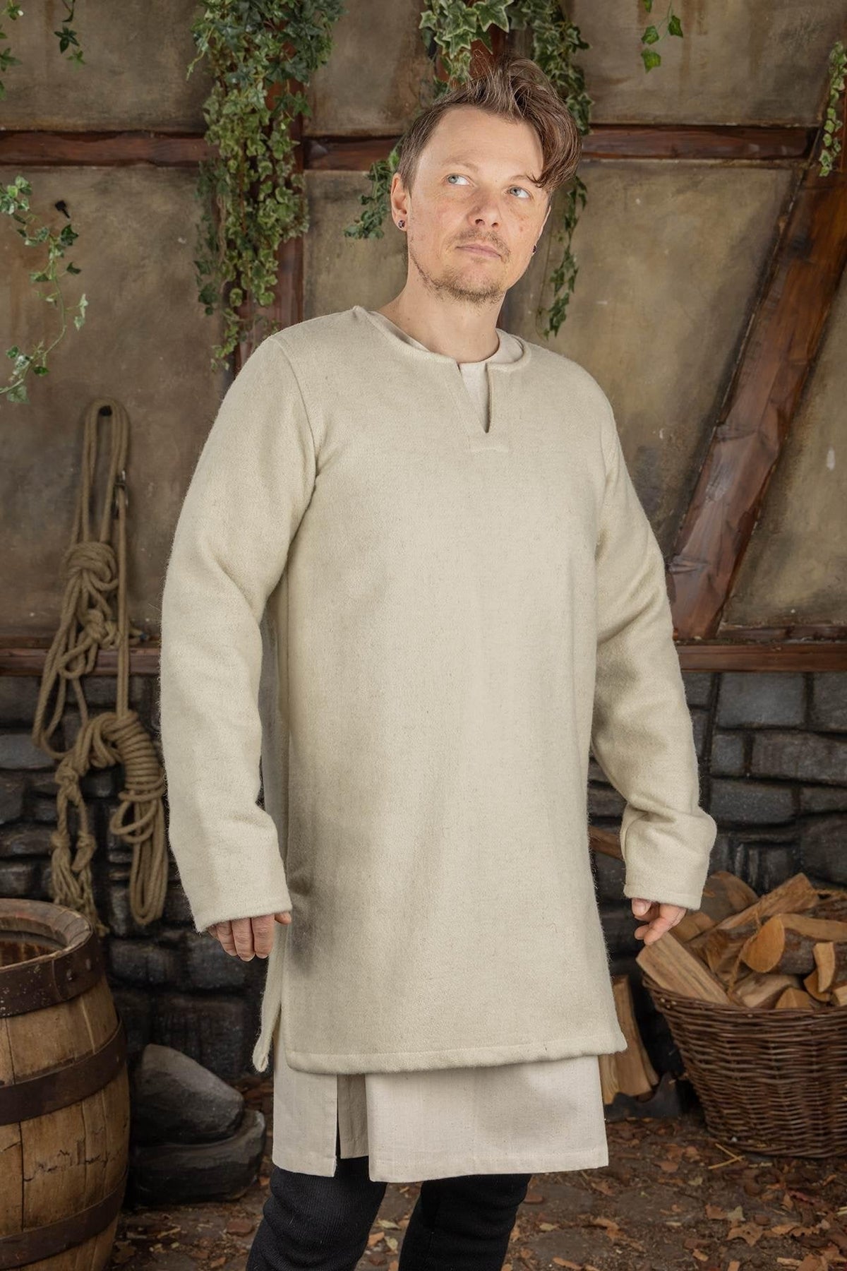 Wool Tunic Lodin Natural