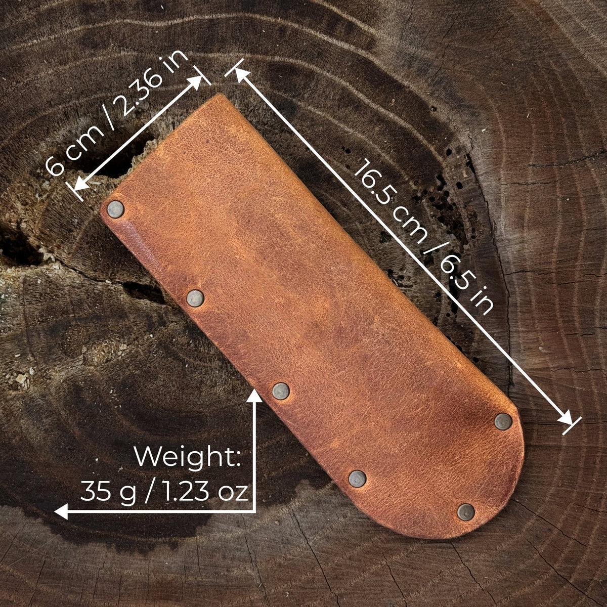 Universal Leather Sheath for Knives by Sharky Forged Steel Tools - Relic & Reel