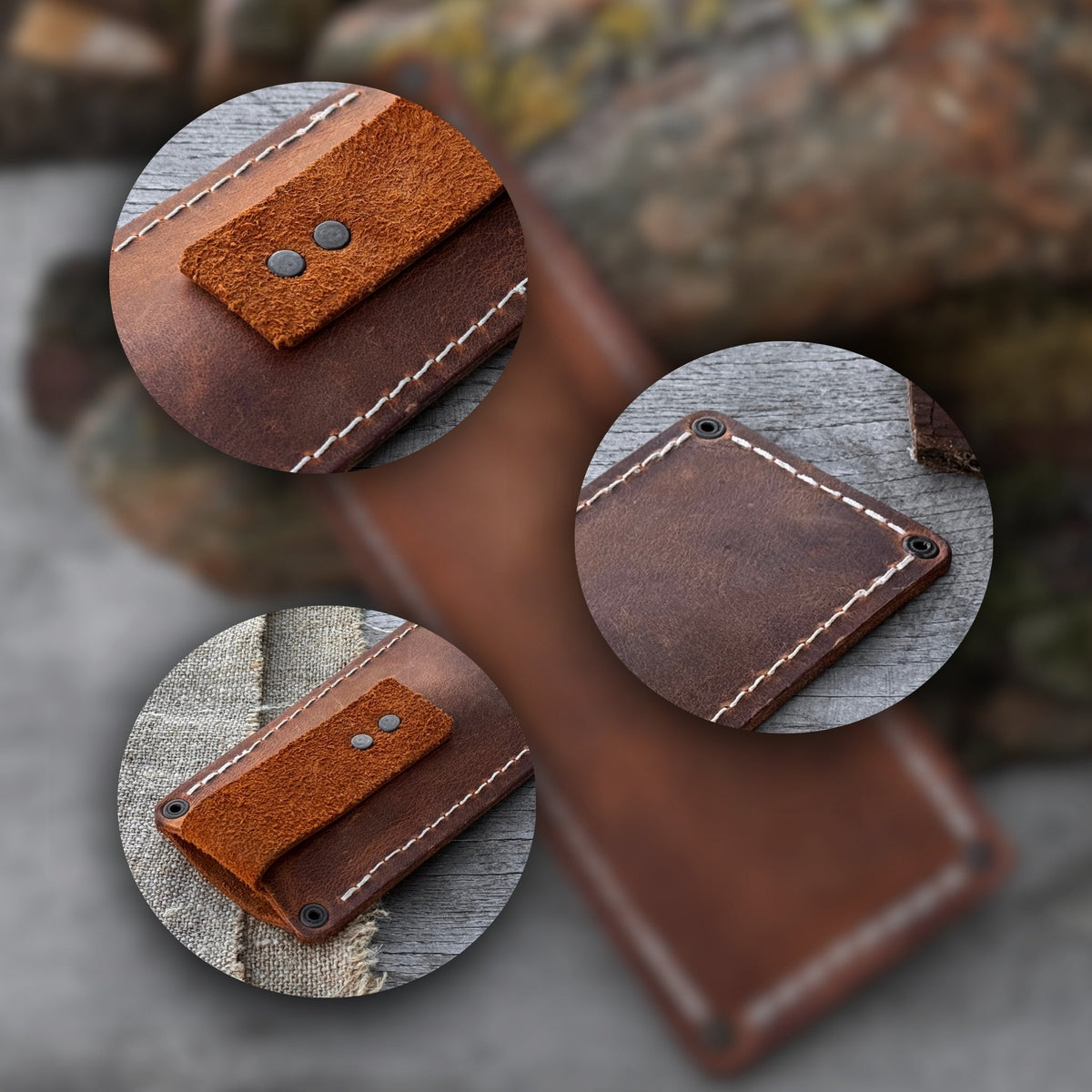 Universal Leather Sheath for Small Knives - leather sheath for outdoor fixed blade knife | Relic & Reel