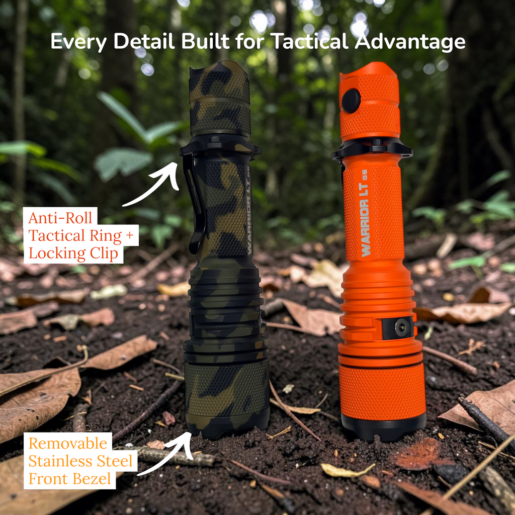 Warrior GEN5 LT-(Long Throw) - 3050 Lumen   480 Meter   Tactical Flashlight