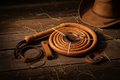 Genuine Cowhide Cattle Whip – Tan Leather Bull Whip