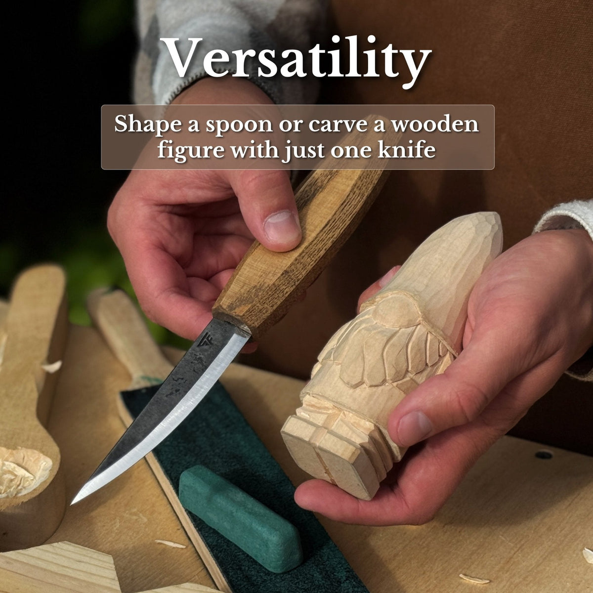 Sharky Forged Steel Tools whittling Sloyd knife for wood carving - Relic & Reel