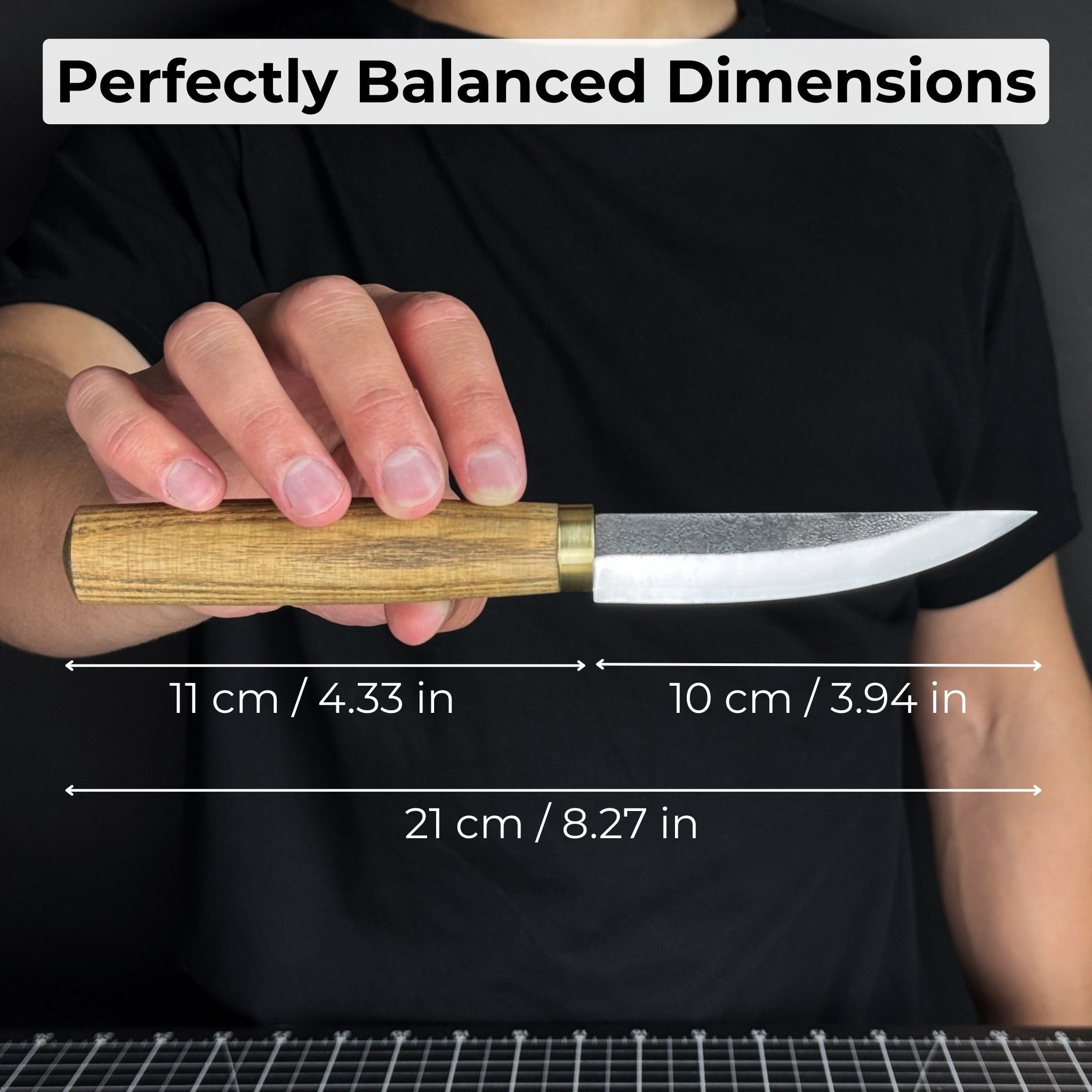 Whittling Sloyd Knife with Leather Sheath, 10 cm (3.94 inches)