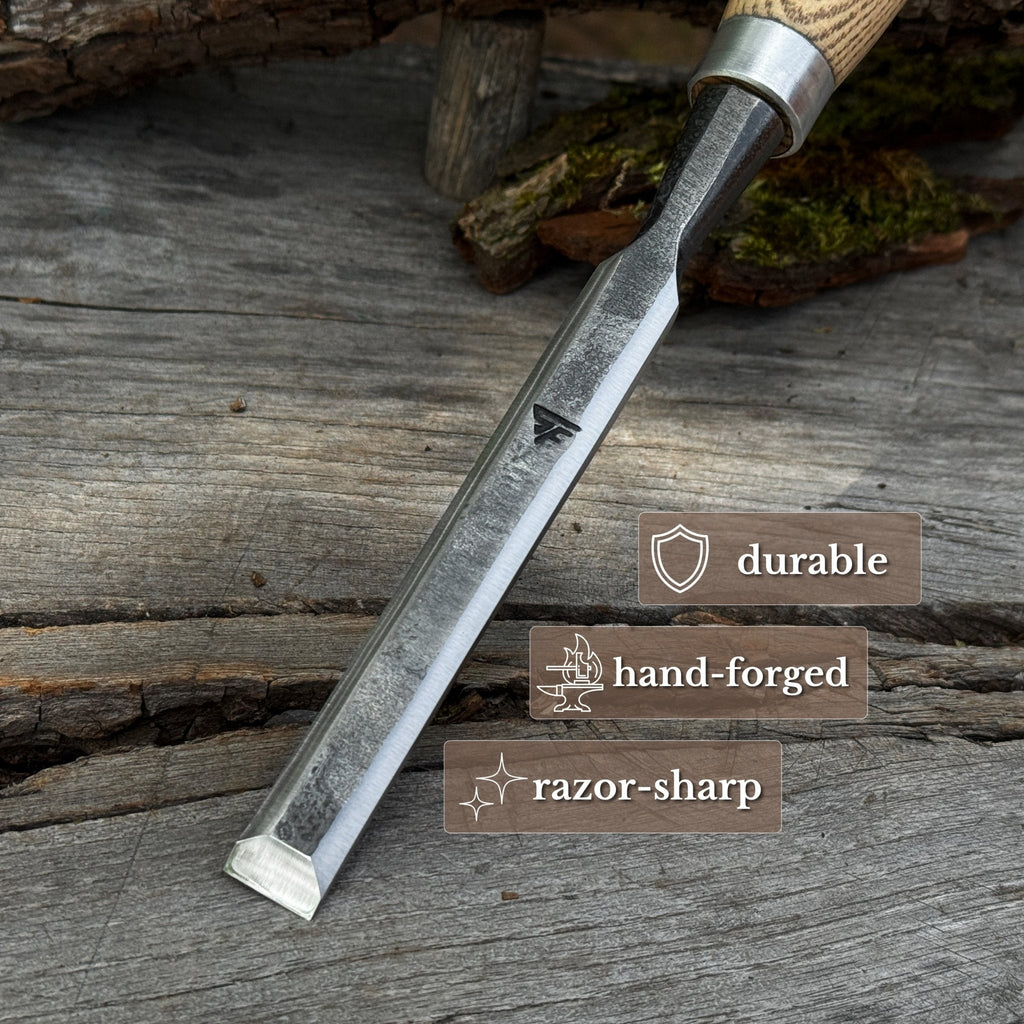 Wood Carving Chisel, 10 - 50 mm (0.39 - 1.97 inches)