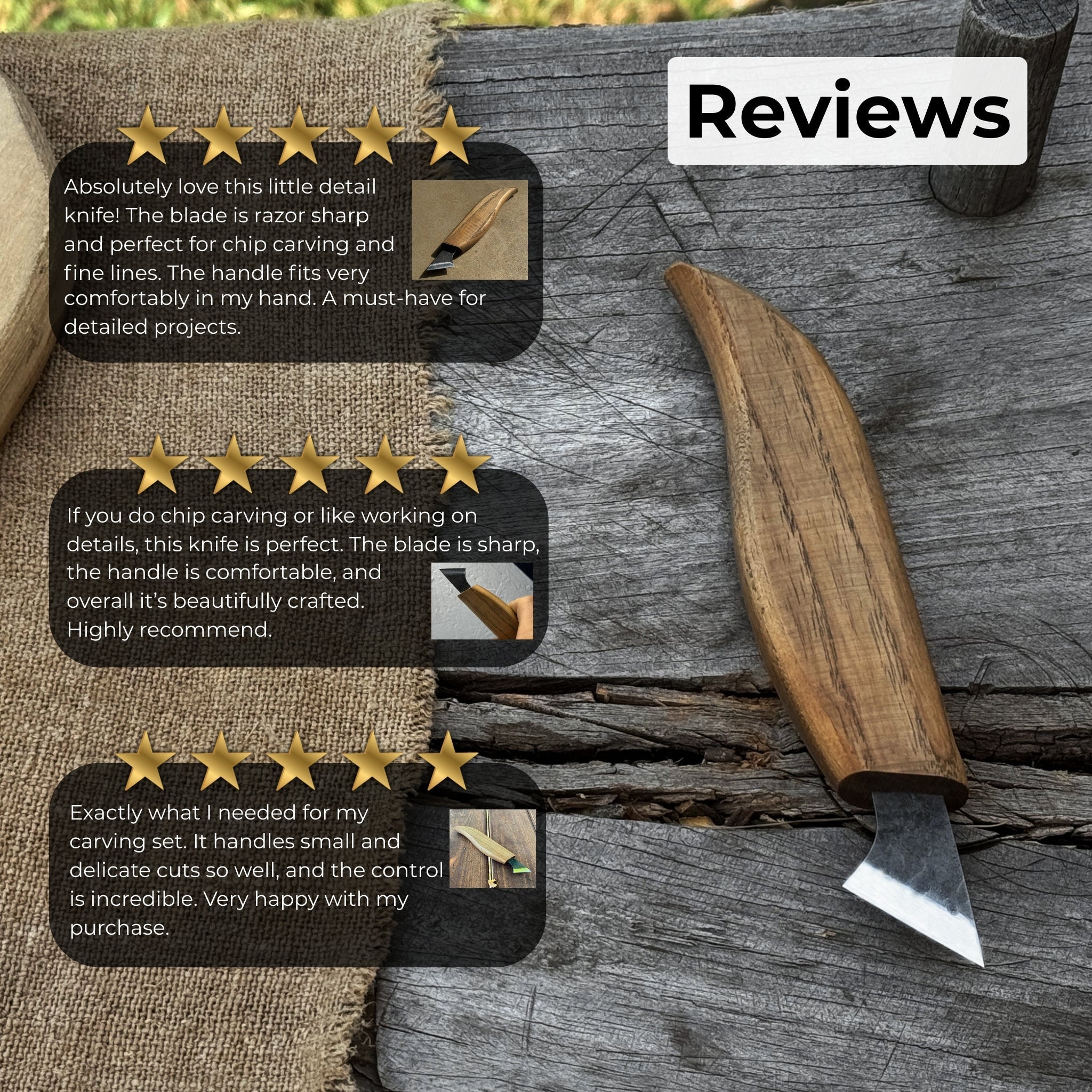 Wood Carving Knife, 2.5 cm (1 inch)