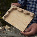 Wooden Bench Hook for Carving. Handcrafted Work Support for Wood Carving